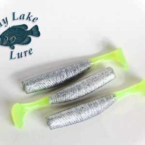 4" Silver Surge Paddle Tail