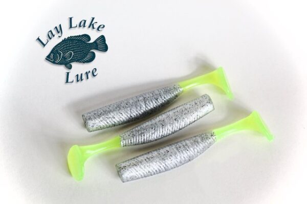 4" Silver Surge Paddle Tail