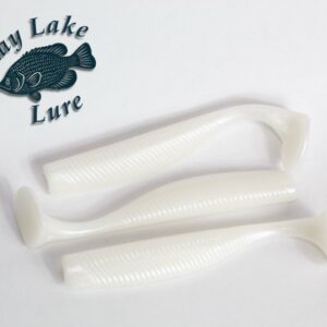4" Pearl White Paddle Tail